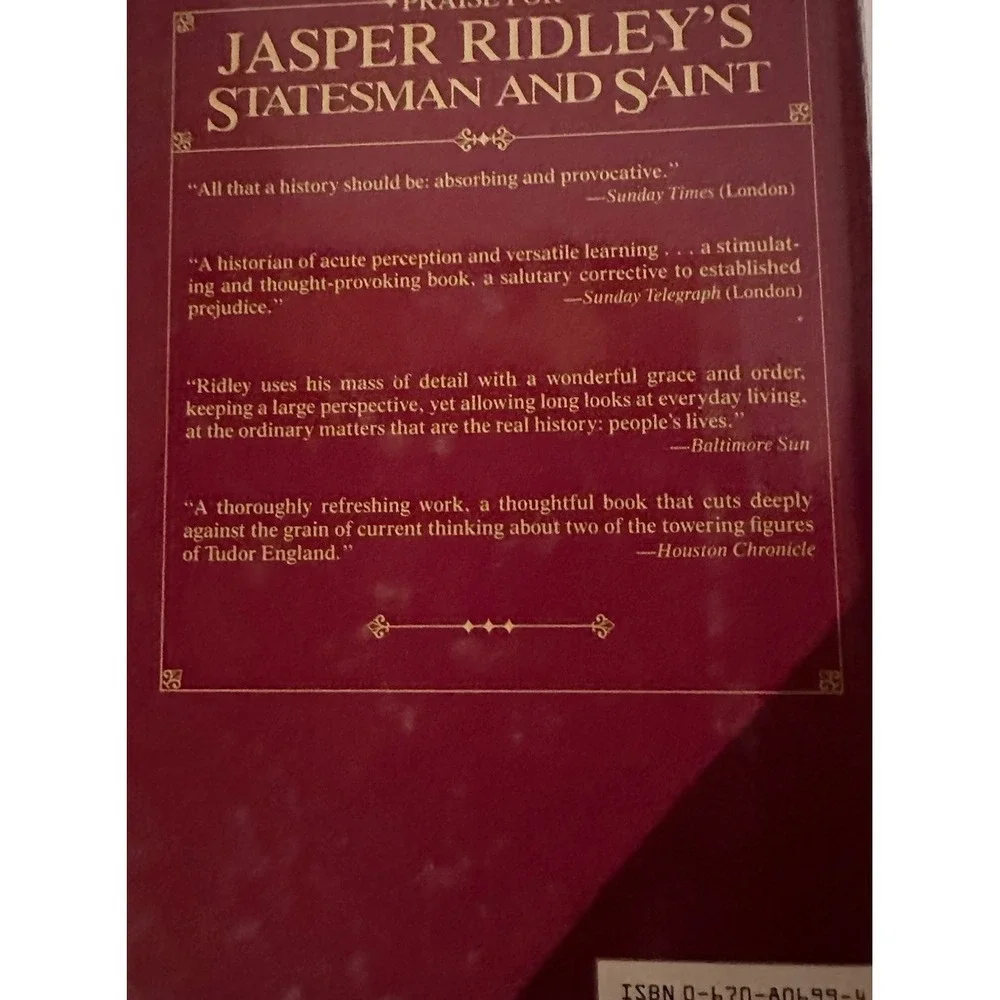 Henry VIII The Politics of Tyranny by Jasper Ridley (1985, HC/DJ)1st American Ed